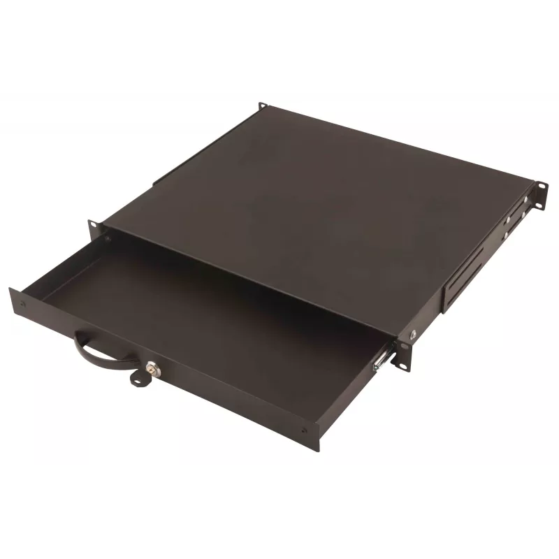 Bandeja extraíble para teclado y documentos Digitus DN-19 KEY-1U-SW