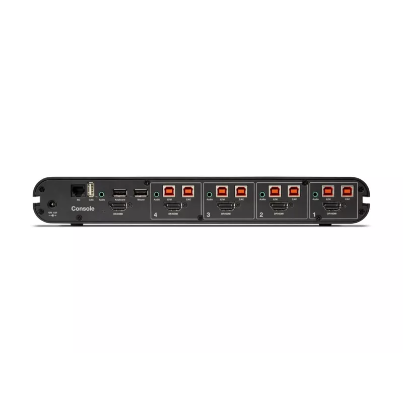 Belkin 4P Sngl Head DP/HDMI a DP/HDMI Video Secure DT KVM Switch PP4.0 (F1DN104KVM-UN-4)
