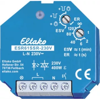 Eltako interruptor de impulso empotrable ESR61SSR-230V 1 contacto de cierre 230 V 400 W 1 ud. (61100003)