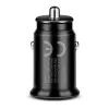 everActive CC-25C cargador de coche, 2x USB 12 W, con cable USB-C