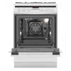 Cocina independiente AMICA 617GEH3.33HZpTaDpA(W) PIZZA — placa de gas 4 zonas, horno eléctrico 65 L, temporizador electrónico, blanca