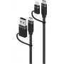 Alogic ELEMENTS SILICONE 4-IN-1 - Cable - Digital/Datos (ELSI4IN1U2BK1.5)
