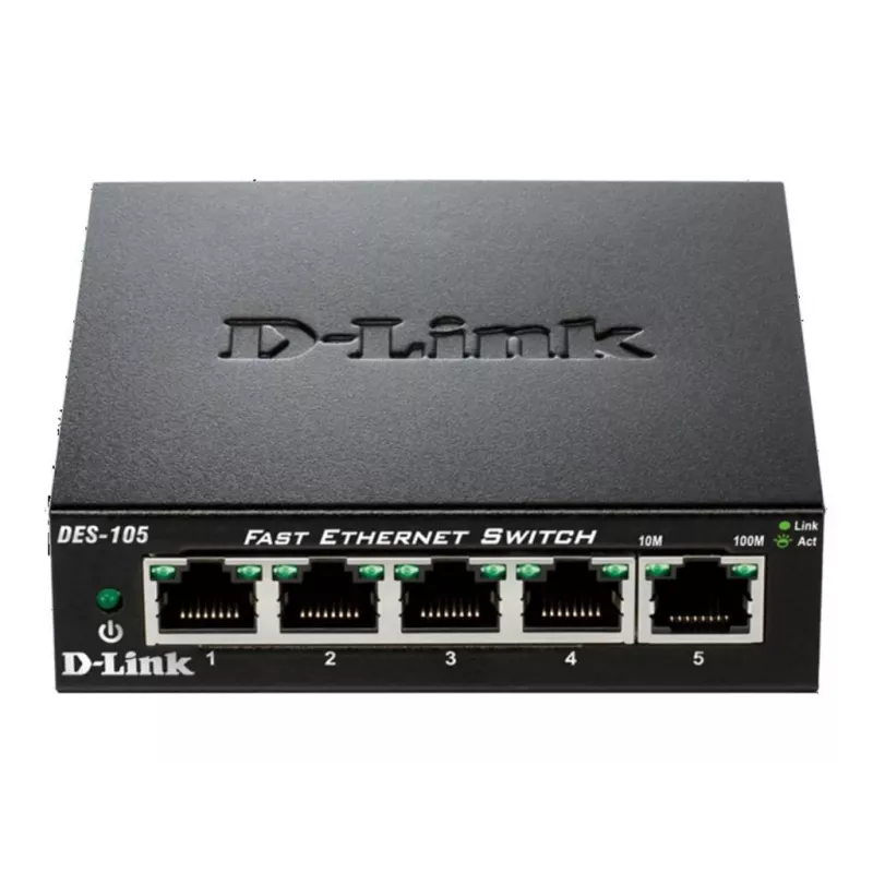 D-Link DES-105 no gestionado L2 negro
