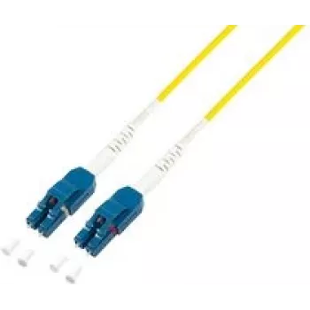 LogiLink Cable de parcheo de fibra óptica Uniboot, 2x LC dúplex, OS2, 15,0 m solución de parcheo que ahorra espacio para redes de alto rendimiento, fibra: - 1 ud. (FP0UB15)