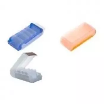 Fichero de aprendizaje helit BeeBox, A7, Base: azul translúcido Tapa: blanco translúcido, de poliestireno, tapa de doble uso (H6901130)
