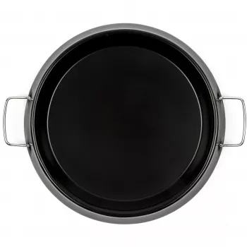 Bandeja para horno de pizza Delizia Anniversary, bandeja de horno negra, Ø 30cm