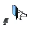ERGOTRON LX Dual Side-by-Side Arm aluminio pulido plateado