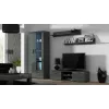 Cama Meble SOHO 140 mueble de TV, gris/gris brillo