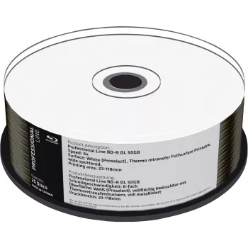 BD-R DL MediaRange 50GB pack de 25