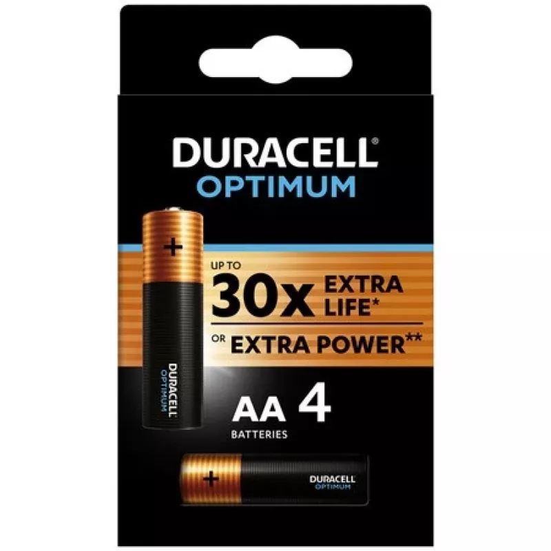 Duracell Optimum AA LR6 Pilas blíster 4 unidades