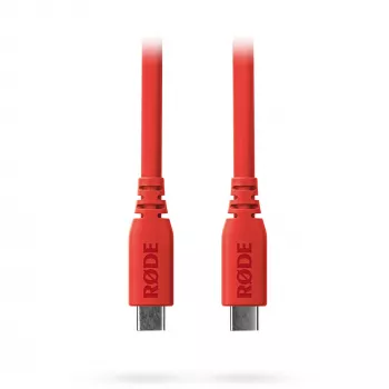 Cable USB-C a USB-C Rode SC27-R, USB 3.2 Gen1, rojo (2 m, PD)
