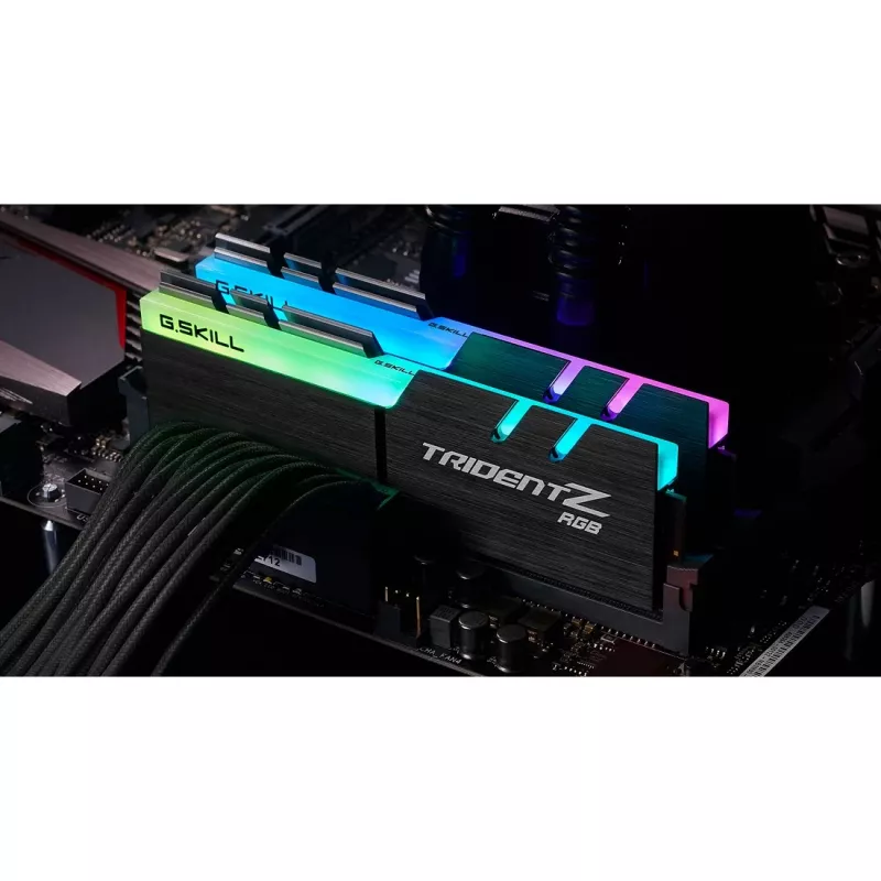 DIMM 16 GB DDR4-3600 (2x 8 GB) Dual-Kit, memoria negra, F4-3600C18D-16GTZR, Trident Z RGB, INTEL XMP