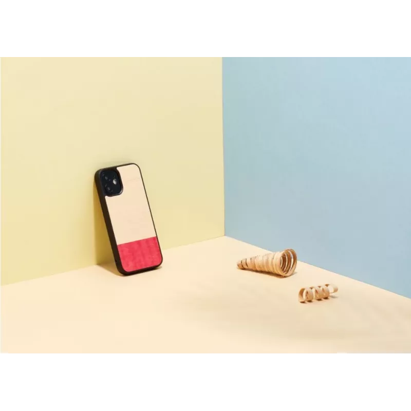 Funda protectora Man and Wood para iPhone 12 mini – negra