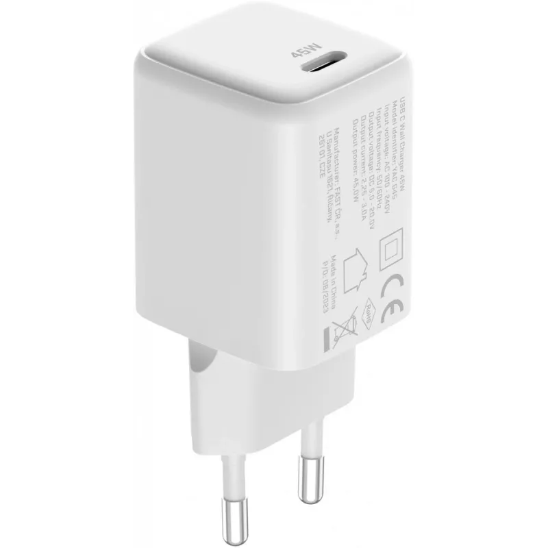 Cargador USB-C YENKEE G45 VOLT 45W Power Delivery 3.0, salida 3A