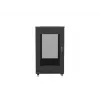 Armario rack independiente LANBERG FF01-6822-23B 22U, guías de 19 pulgadas, 1159×600×800 mm, IP20, ruedas, cerradura con llave, negro