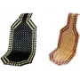 Cojín de asiento de madera IWH KFZ 390x1270mm Negro – Reposacabezas de madera 390×1270 mm