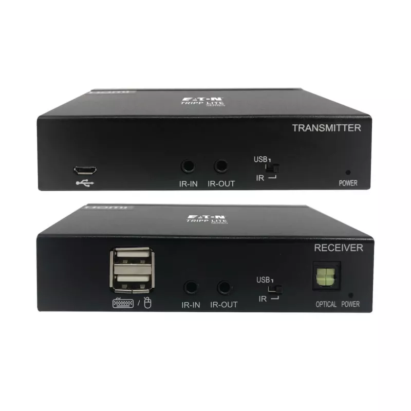 Kit extensor Eaton Tripp Lite Series USB-C a HDMI sobre Cat6 con soporte KVM, 4K 60Hz, 4:4:4, transmisor/receptor, USB, PoC, HDCP 2.2, hasta 70 m, TAA - extensión para vídeo