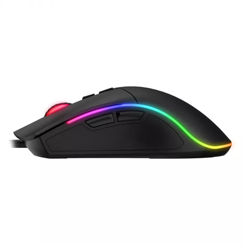 Havit MS1001S - Ratón gaming óptico para diestros, USB Type A, Negro-Gris