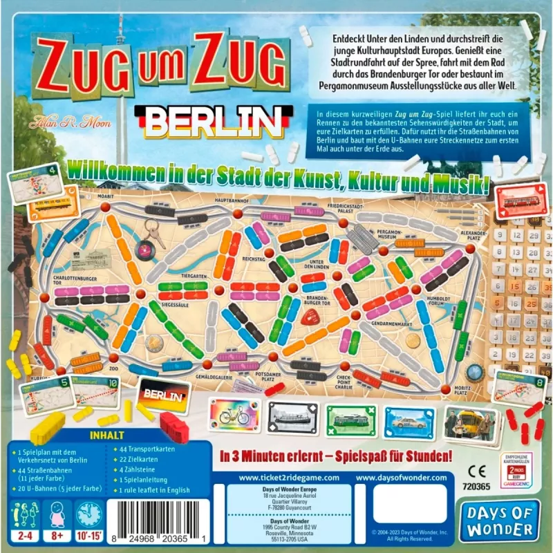 Aventureros al Tren: Berlín, juego de mesa