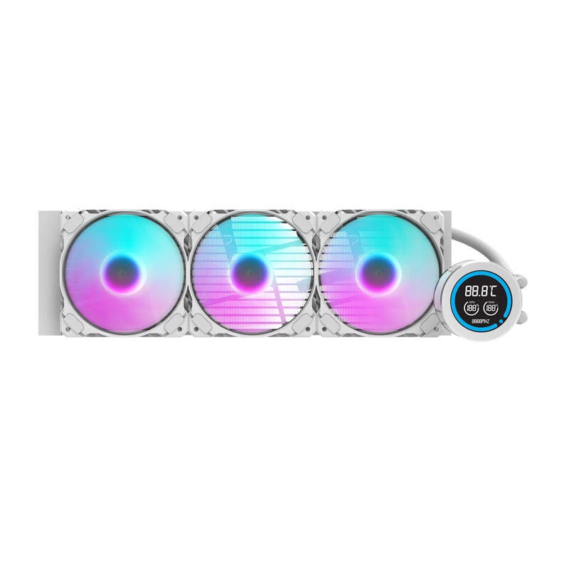 Radiador para ordenador Darkflash DN-D360 WHITE 360mm — radiador de refrigeración de 360mm para refrigeración líquida de PC