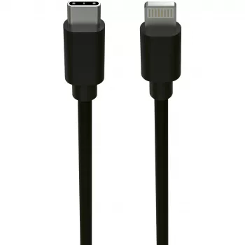 Cable para móvil Ansmann 1700-0106 negro USB C Lightning 0,12 m