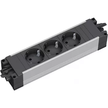 Bachmann STEP ALU 906.18815 regleta, 3x CEE 7/3