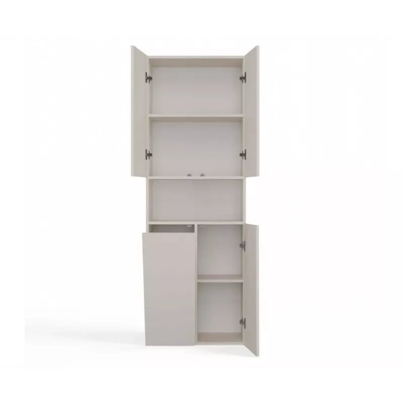 Armario de baño Nel DK 1K cesta color crema