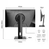JAPANNEXT monitor 4K UHD 60,45cm (23,8) 3840x2160 píxeles, panel IPS, 8 ms, 60 Hz, AMD FreeSync, HDMI, DisplayPort (JN-IPS2380UHDR-C65W-HSP)