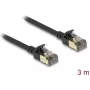 Cable de red DeLOCK RJ45 Cat.8.1 3 m negro