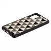 Funda protectora iKins para Samsung Galaxy S20+ — diseño de pirámides negro