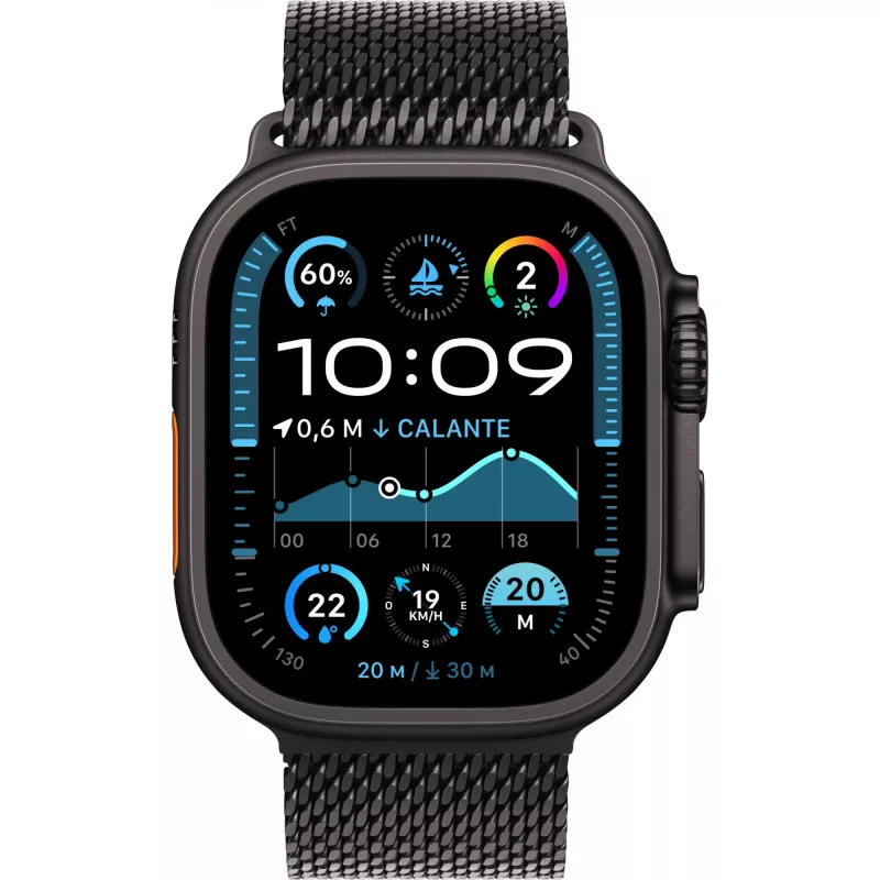 Apple Watch Ultra 2 Cell 49mm titanio negro correa Milanesa S