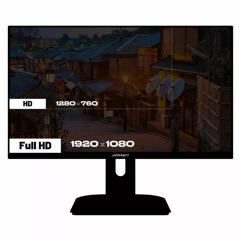 JAPANNEXT JN-IPS238FHD200F-HSP-CAMO monitor de ordenador 61 cm (24 inch) 1920 x 1080 píxeles Full HD LCD negro