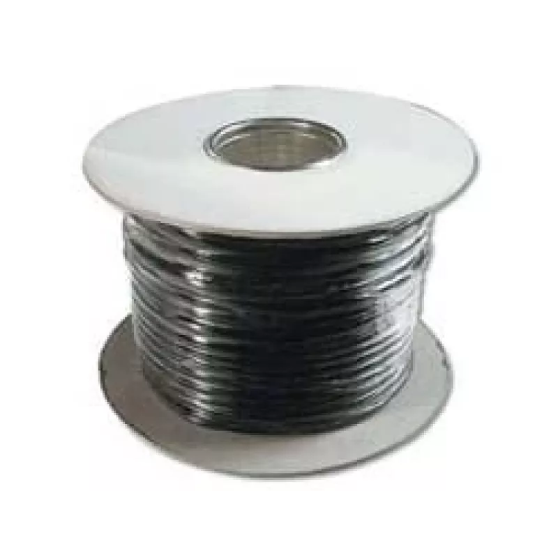 DIGITUS AK-460700-100-S cable plano para instalación telefónica, 4 hilos, 100 m, negro
