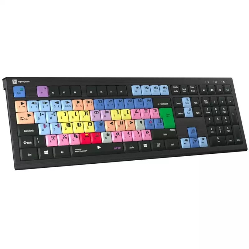 Logickeyboard Avid Media Composer ASTRA 2 teclado retroiluminado PC UK (LKB-MCOM4-A2PC-UK)