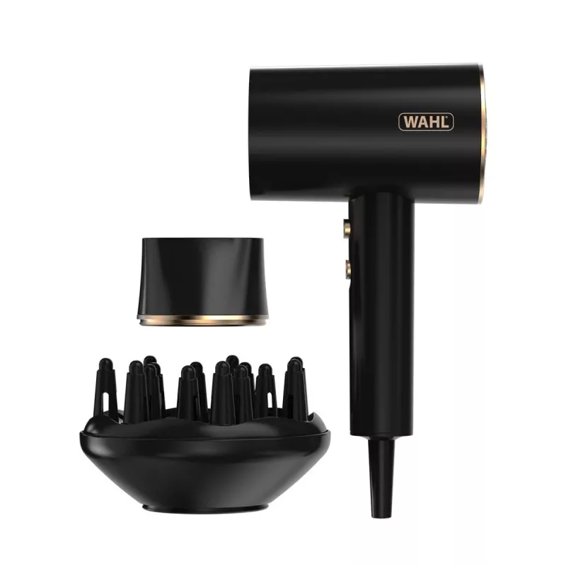 Secador de pelo Wahl Ionic Flow 2100 W negro, dorado
