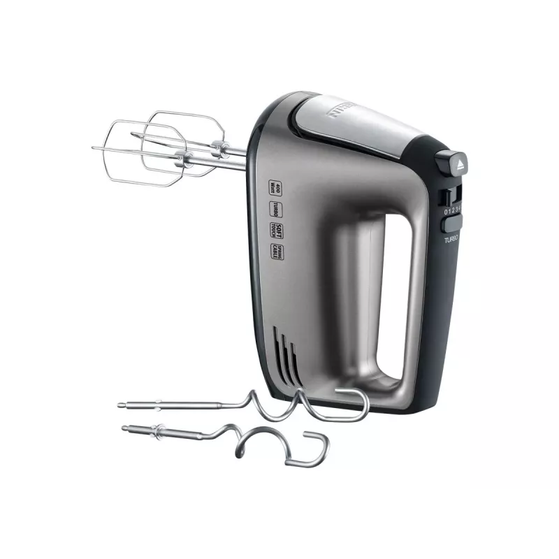 SEVERIN HM 3832 - batidora de mano - 400 W - gris metalizado/negro/acero inoxidable