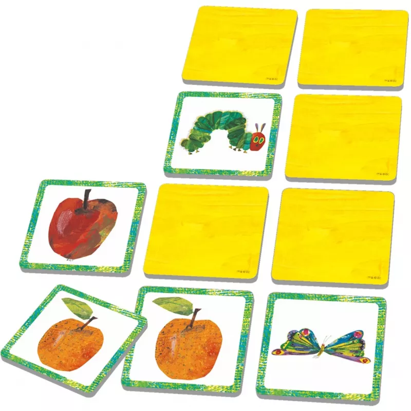 La pequeña oruga glotona Memory, juego de memoria
