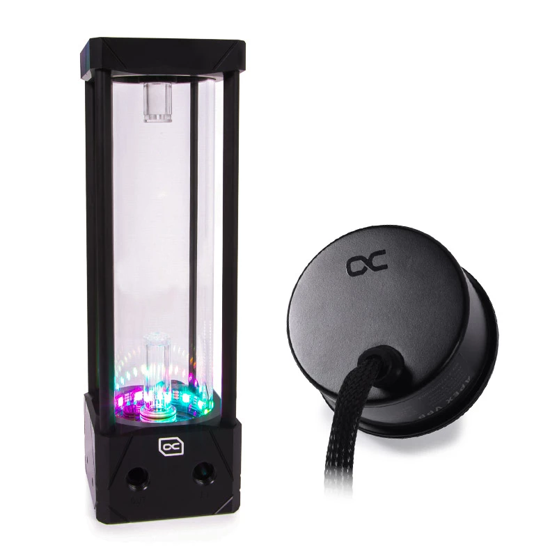 Alphacool 11992 - refrigerador líquido - acetal - acrílico - aluminio - latón - cobre - níquel - acero inoxidable - negro - transparente - 1/4 - 60 °C - 0,8 bar (11992)