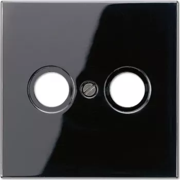 JUNG Placa embellecedora negra para toma de antena LS 990 TV SW