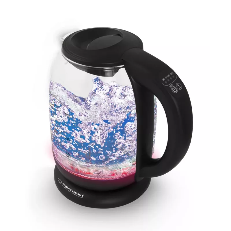 Esperanza EKK027 hervidor eléctrico 1,7 L 2200 W negro, transparente