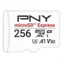 Tarjeta de memoria MicroSDXC PNY microSD Express 256 GB UHS‑I lectura 890 MB/s escritura 750 MB/s U3 V30
