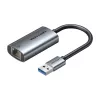 Adaptador USB a Gigabit Ethernet Vention CEZ — interfaz host USB por cable, 1000 Mbit/s, gris