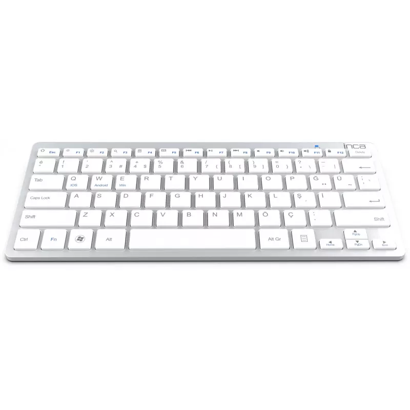 Teclado inalámbrico Inca IBK-569BT Bluetooth 78 teclas Metallic Plata