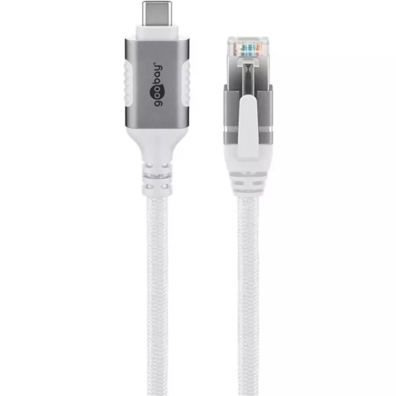 Goobay 74177 - adaptador de red cable USB 3.1 Type-C Gigabit Ethernet 3 m - tarjeta de red - 1.000 Mbps (74177)