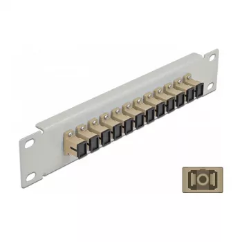 Panel de parcheo de fibra óptica DeLOCK 10