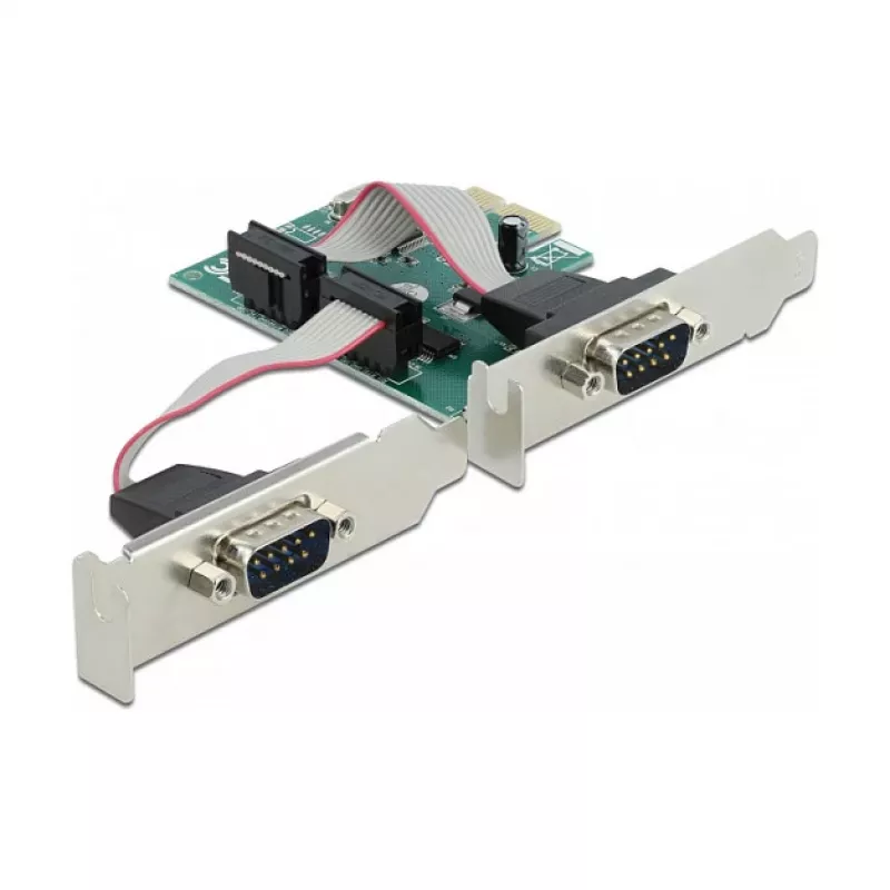 Tarjeta DeLOCK PCI Express x1 a 2 x serie RS-232