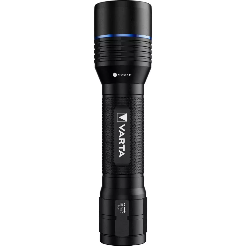 Linterna Varta F30R aluminio recargable LED, carcasa de aluminio, recargable