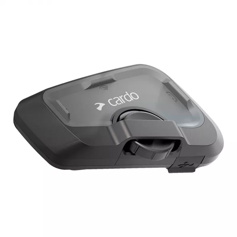 Intercomunicador para moto Cardo FRC4X003 — 4 canales, alcance 1200 m, tiempo de conversación 13 h, Negro