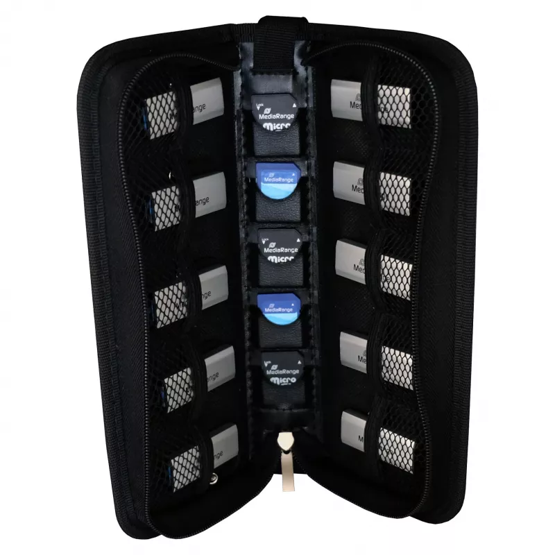 MEDIARANGE USB Wallet - funda para disco de almacenamiento