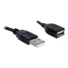 Cable alargador USB 2.0 DeLOCK 82457 0,15 m negro